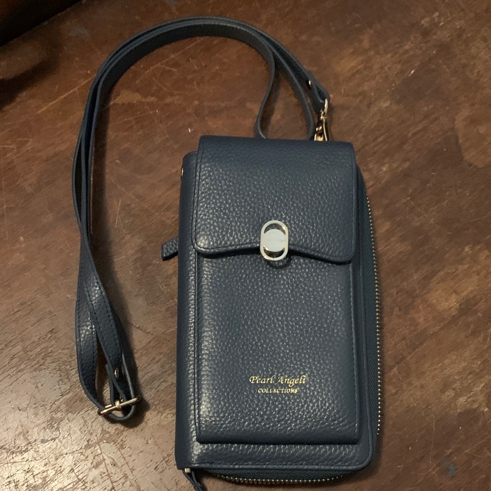 Midnight Blue Phone Crossbody
A few little markings